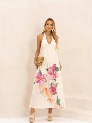 Vestido Super Midi Estampa Brisa Leve ESTAMPA BRISA LEVE